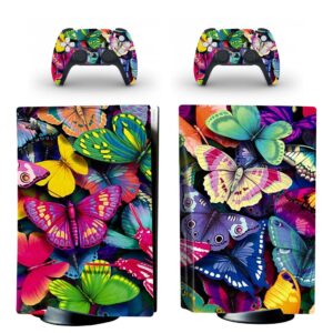 Rainbow Color Butterfly Painting PS5 Skin Sticker Decal