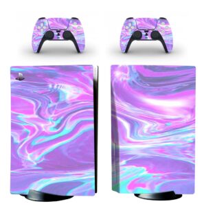 Purple Holographic Texture PS5 Skin Sticker Decal