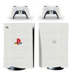 PlayStation Symbols On White PS5 Skin Sticker Decal