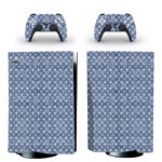 Louis Vuitton On Blue Monogram Pattern PS5 Skin Sticker Decal