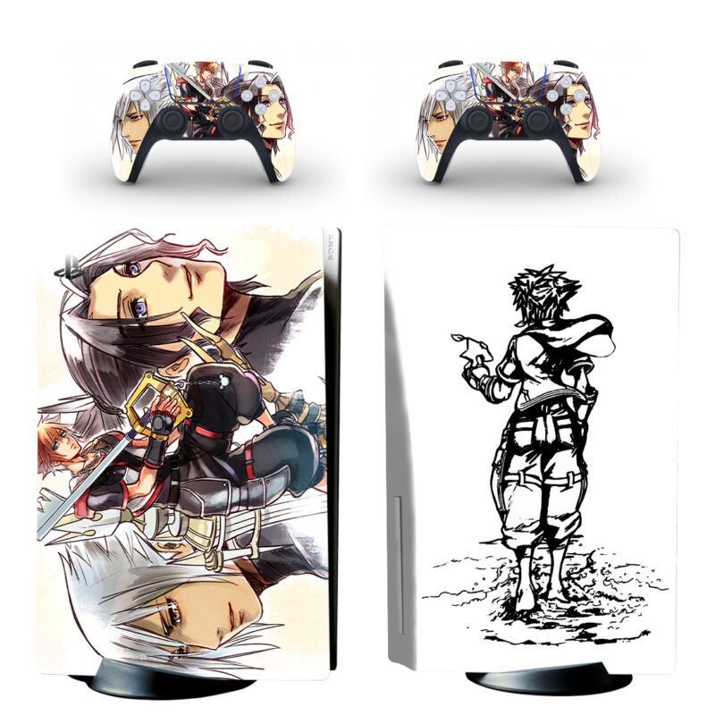 Kingdom Hearts PS5 Skin Sticker And Controllers