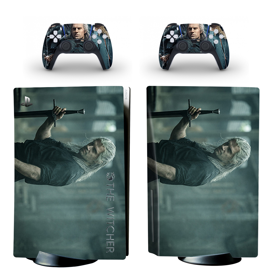 The Witcher PS5 Skin Sticker Decal Design 1