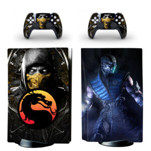 Mortal Kombat Scorpion And Sub-Zero PS5 Skin Sticker Decal