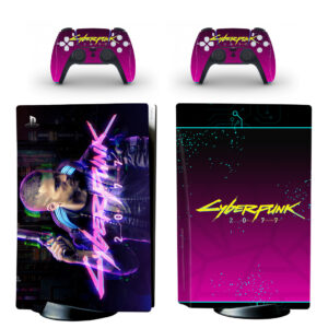 Cyberpunk 2077 PS5 Skin Sticker And Controllers Design 7