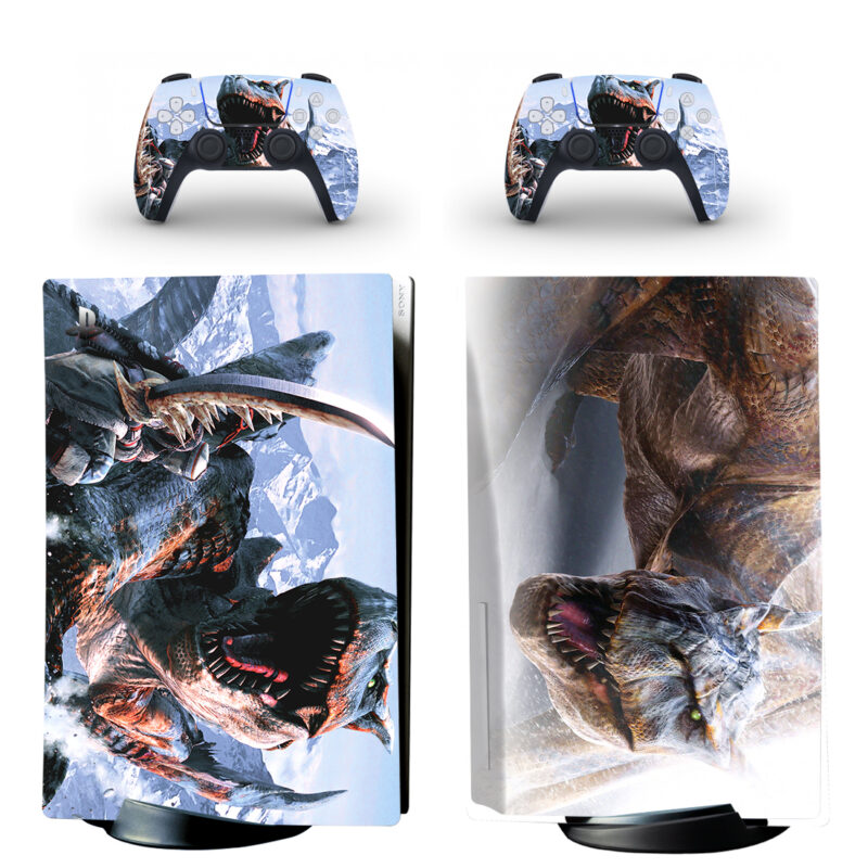 Monster Hunter: World PS5 Skin Sticker And Controllers