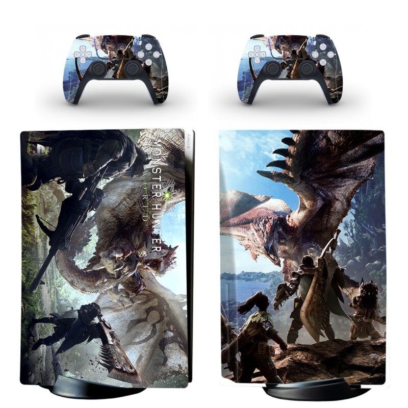 Monster Hunter: World PS5 Skin Sticker And Controllers Design 1