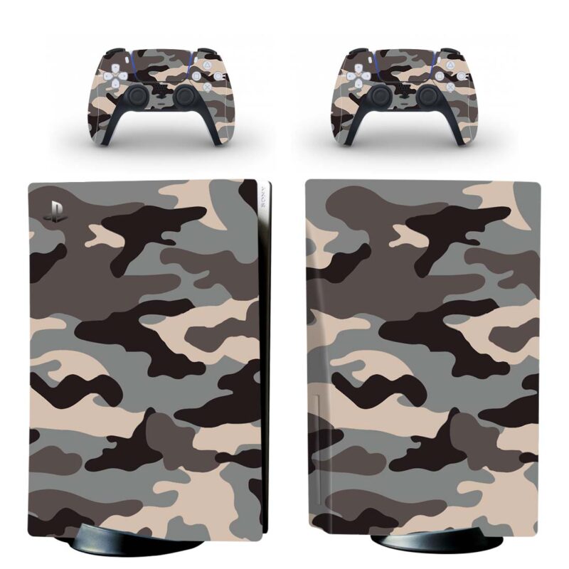 Camouflage Pattern PS5 Skin Sticker Decal