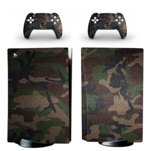 Army Camouflage Fabric Pattern PS5 Skin Sticker Decal