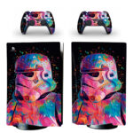 Colorful Star Wars Stormtrooper Art PS5 Skin Sticker Decal