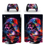 Colorful Darth Vader Art PS5 Skin Sticker Decal