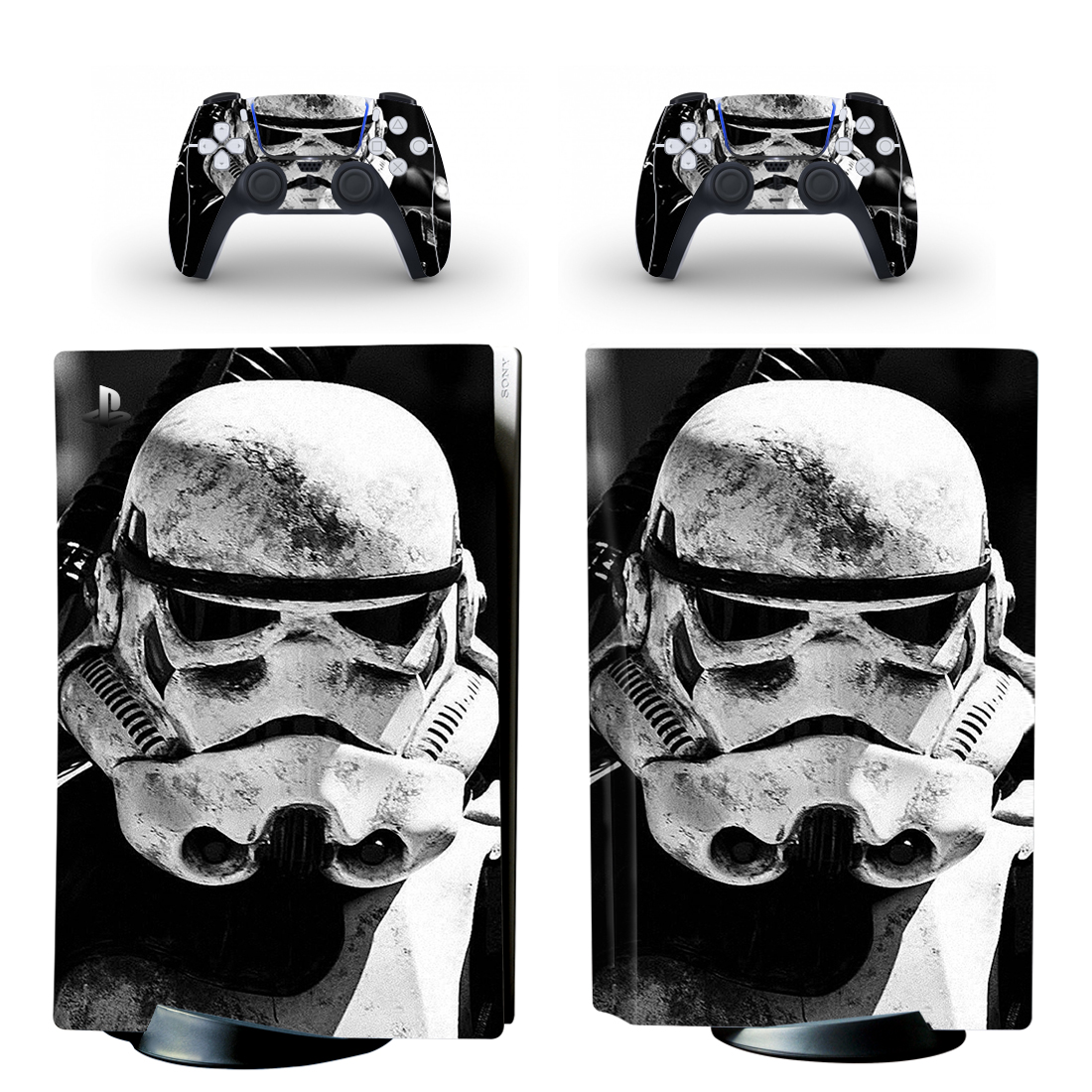 Star Wars Stormtrooper PS5 Skin Sticker And Controllers