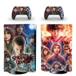 Stranger Things PS5 Skin Sticker And Controllers Design 1