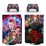 Stranger Things Season 3 PS5 Skin Sticker And Controllers