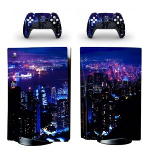 Hong Kong At Night PS5 Skin Sticker Decal