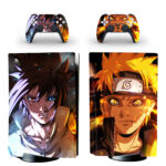 Anime Sasuke Uchiha And Naruto Uzumaki PS5 Skin Sticker Decal