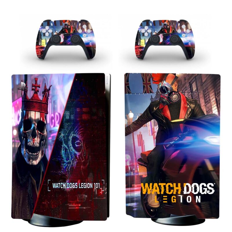 Watch Dogs: Legion PS5 Skin Sticker And Controllers Design 1
