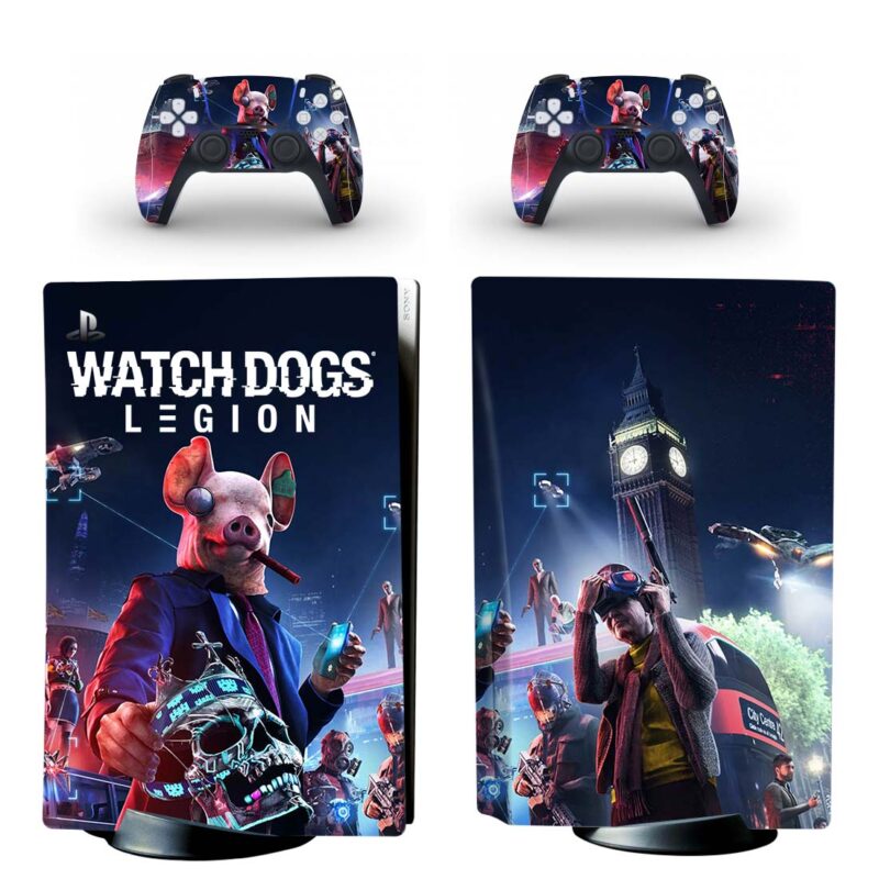 Watch Dogs: Legion PS5 Skin Sticker Decal Design 2