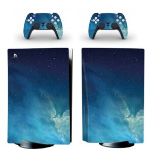 Night Sky With Stars And Clouds PS5 Skin Sticker Decal