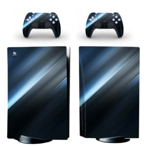 Blue Metallic Background PS5 Skin Sticker Decal