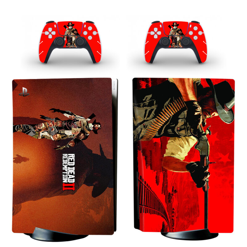 Red Dead Redemption II PS5 Skin Sticker And Controllers