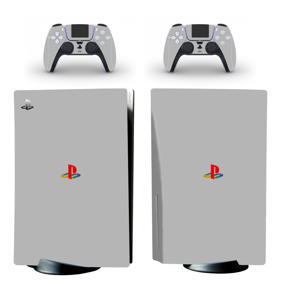 Playstation Symbol On Gray PS5 Skin Sticker Decal