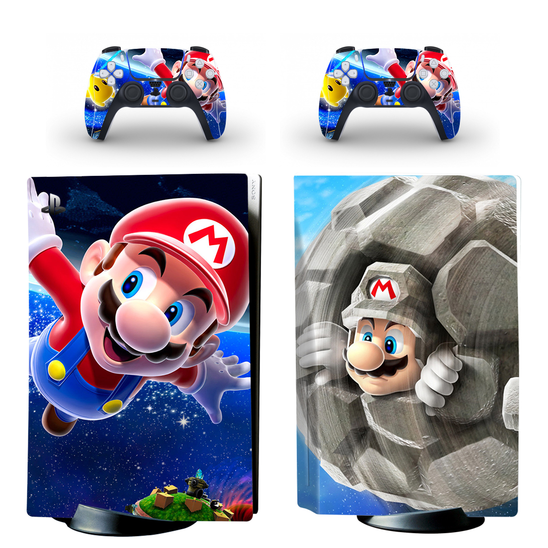 Super Mario Galaxy 2 PS5 Skin Sticker And Controllers
