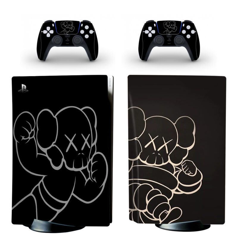 Kaws Cartoon Art PS5 Skin Sticker Decal