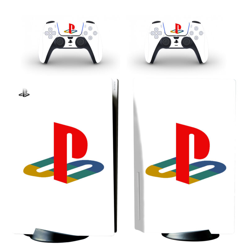 Colorful Playstation Symbol PS5 Skin Sticker Decal Design 1