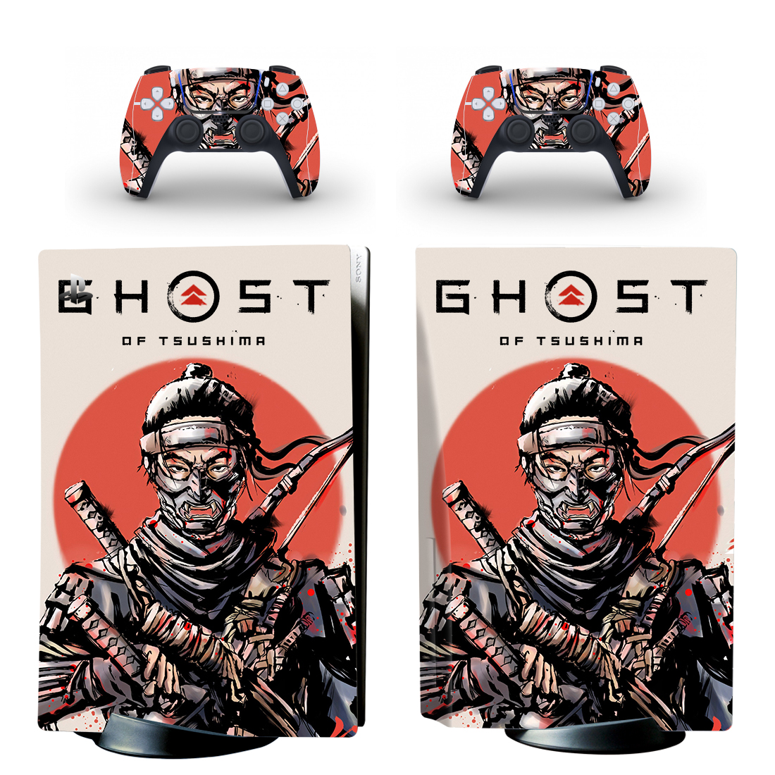 Ghost Of Tsushima PS5 Skin Sticker Decal Design 1