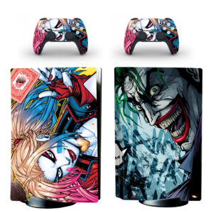 Harley Quinn And Joker Art PS5 Skin Sticker Decal