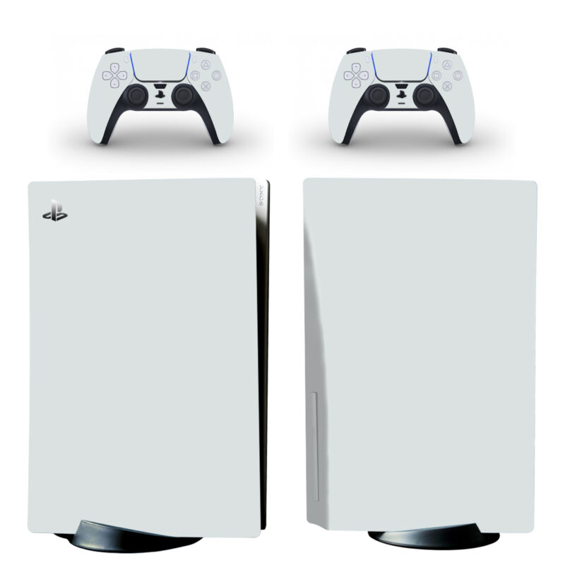 Light Gray Color PS5 Skin Sticker Decal