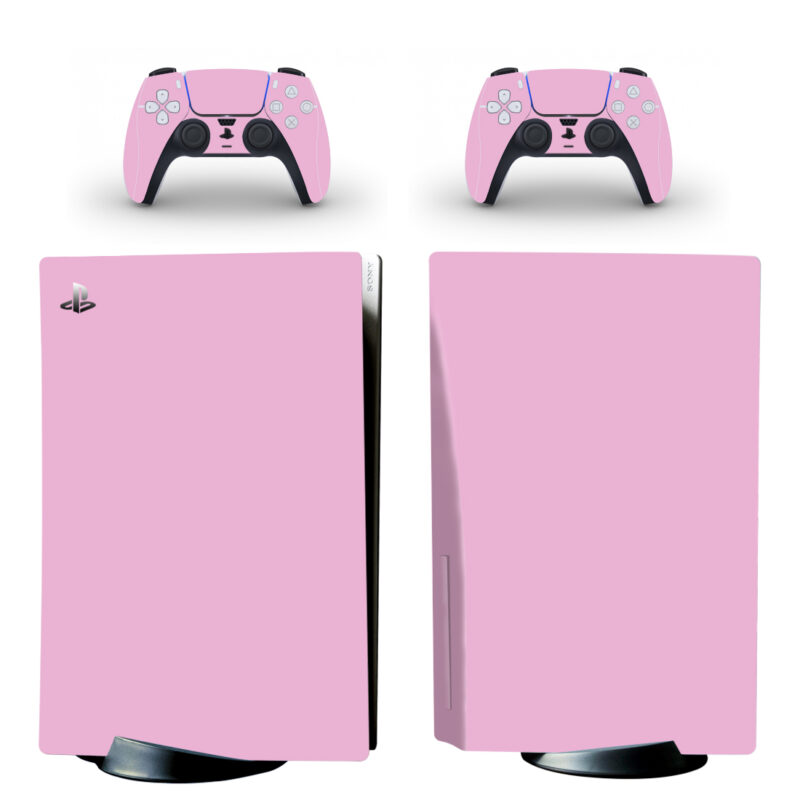 Solid Light Pink Color PS5 Skin Sticker Decal