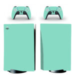 Light Blue Color PS5 Skin Sticker Decal