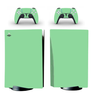 Light Green Color PS5 Skin Sticker Decal