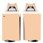 Light Peach Color PS5 Skin Sticker Decal