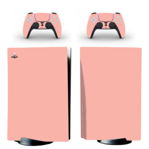 Solid Pink Color PS5 Skin Sticker Decal