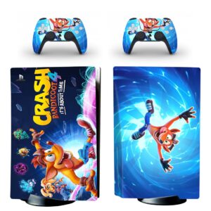 Crash Bandicoot 4: It's About Time PS5 Skin Sticker And Controllers