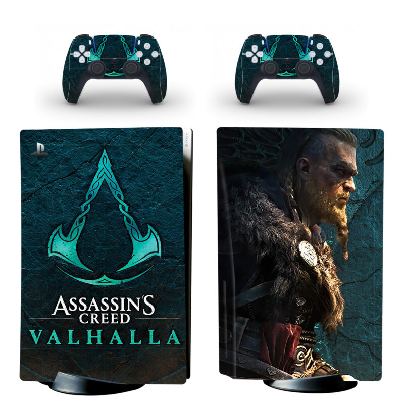 Assassin's Creed Valhalla PS5 Skin Sticker And Controllers Design 2