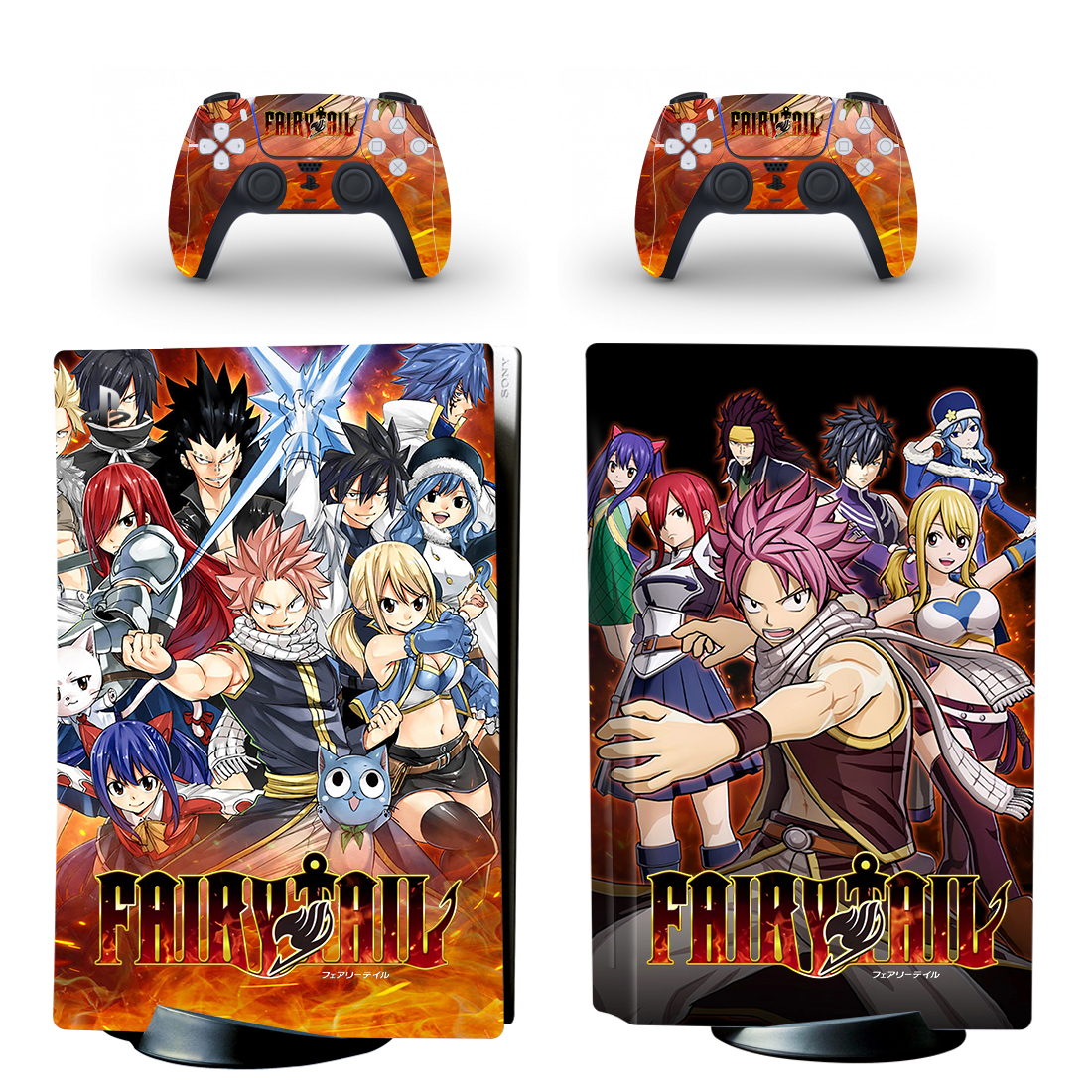 Fairy Tail PS5 Skin Sticker And Controllers Design 2