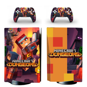 Minecraft Dungeons PS5 Skin Sticker Decal Design 1