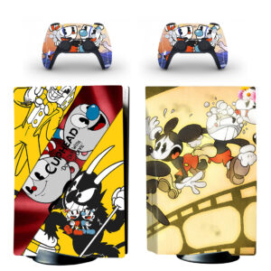 Cuphead PS5 Skin Sticker And Controllers