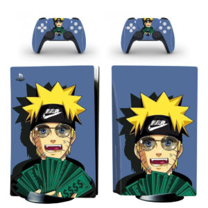 Naruto Uzumaki Holding Money PS5 Skin Sticker Decal