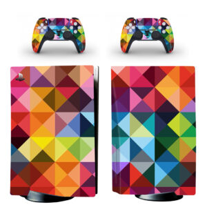 Colorful Triangle Pattern PS5 Skin Sticker Decal