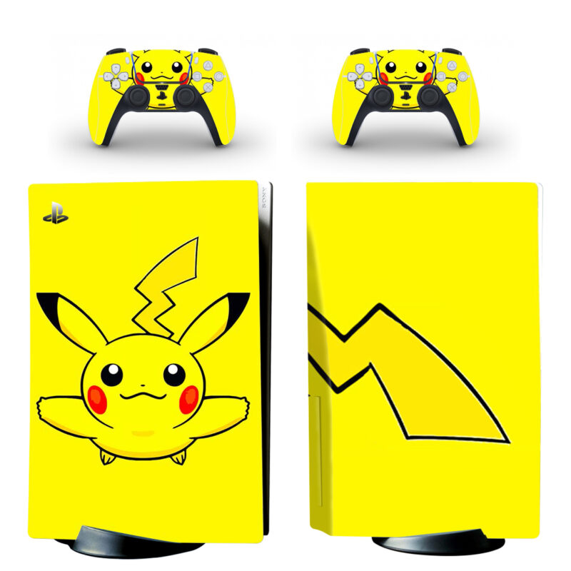 Pikachu PS5 Skin Sticker Decal