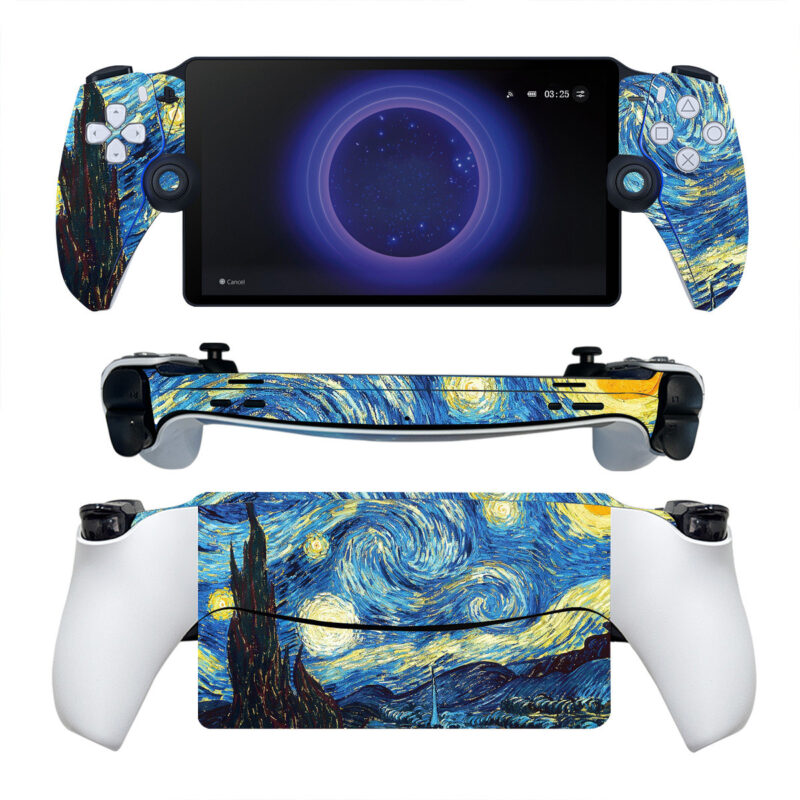 The Starry Night Painting PS Portal Skin Sticker