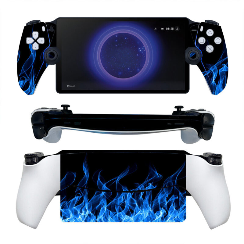 Abstract Blue Fire Flame PS Portal Skin Sticker