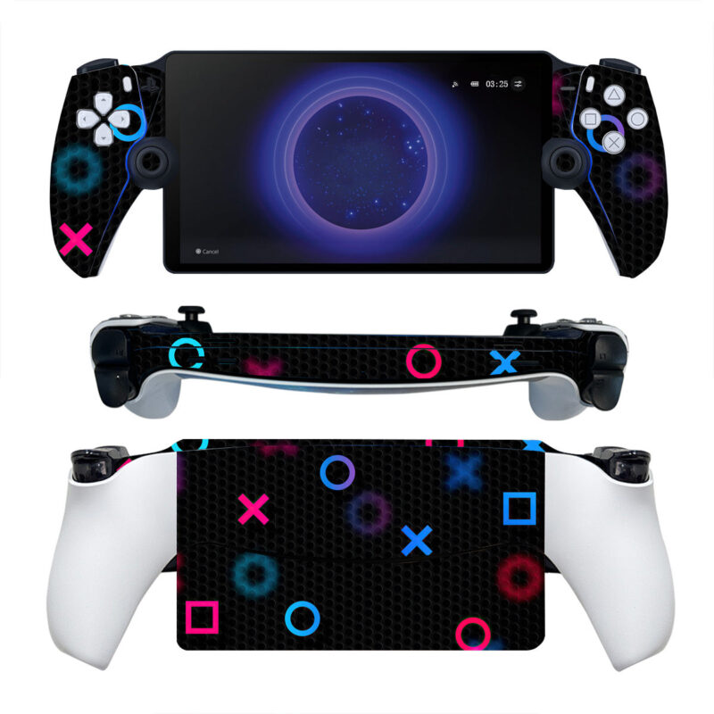 Playstation Buttons Pattern PS Portal Skin Sticker