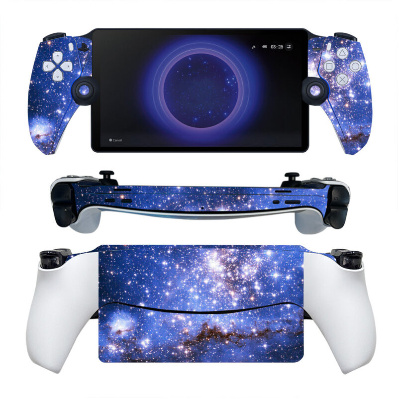 Blue Galaxy With Stars PS Portal Skin Sticker