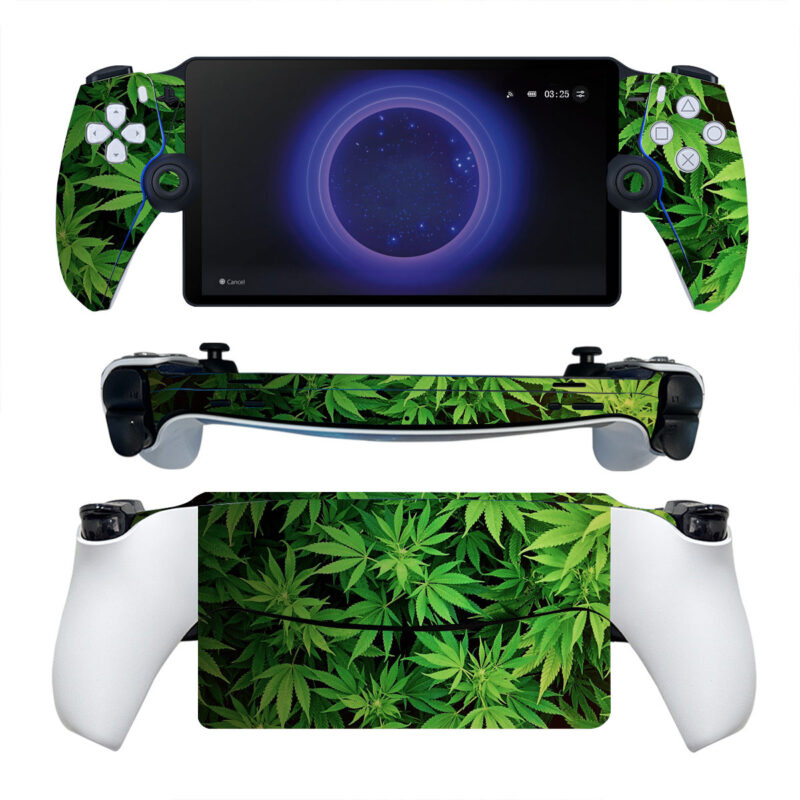 Marijuana Leaves PS Portal Skin Sticker