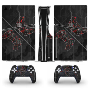 PS5 Wallpaper Vinyl Decal Black Skin Sticker For PS5 Slim